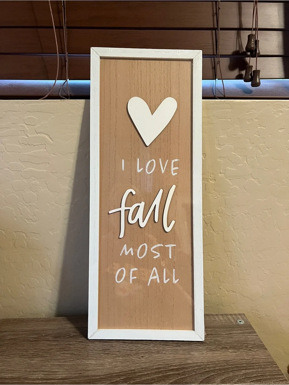 Target Bullseye Fall Two Sided Sign Love Fall Pumpkins Gourds Wood NWT